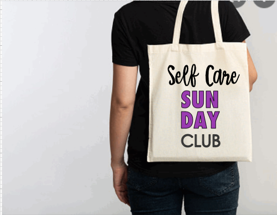 SELF CARE SUNDAY TOTE BAG